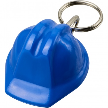Logo trade promotional items image of: Kolt hard hat-shaped recycled keychain