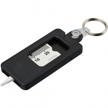 Logotrade business gifts photo of: Kym recycled tyre tread check keychain