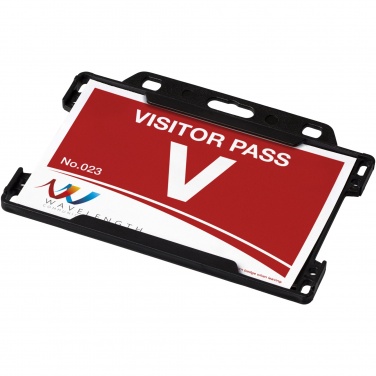 Logo trade promotional giveaways image of: Vega recycled plastic card holder