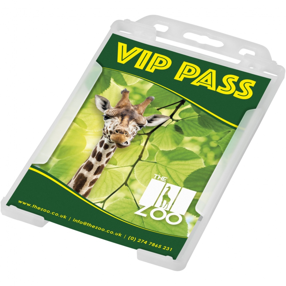 Logo trade corporate gifts picture of: Pierre recycled plastic card holder 