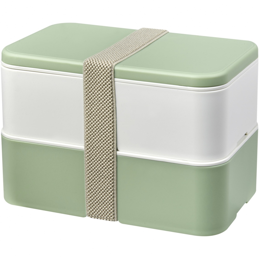 Logo trade corporate gifts image of: MIYO Renew double layer lunch box