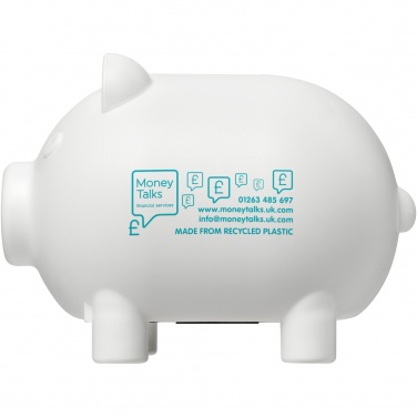 Logotrade corporate gift image of: Oink recycled plastic piggy bank
