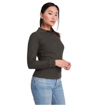 Logo trade corporate gifts picture of: Estrella long sleeve women's polo
