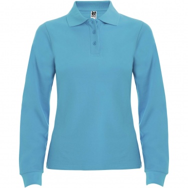 Logo trade promotional giveaways picture of: Estrella long sleeve women's polo