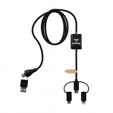 Logo trade corporate gifts image of: SCX.design C48 CarPlay 5-in-1 charging cable 