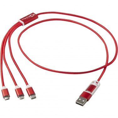 Logotrade promotional giveaways photo of: Versatile 5-1 recycled aluminium charging cable