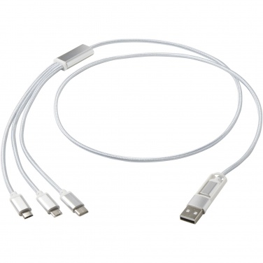 Logotrade promotional gifts photo of: Versatile 5-1 recycled aluminium charging cable