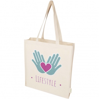Logo trade promotional giveaway photo of: Orissa 180 g/m² organic full gusset tote bag 14L