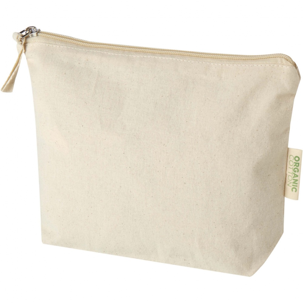 Logotrade promotional item picture of: Orissa 180 g/m² organic toiletry bag 1L