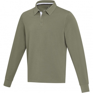 Logotrade promotional giveaway image of: Clyde unisex organic rugby polo sweatshirt