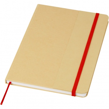 Logotrade promotional gift image of: Nelida A5 recycled cardboard hard cover notebook