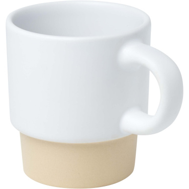 Logo trade promotional item photo of: Olympia 130 ml stackable expresso cup with clay bottom