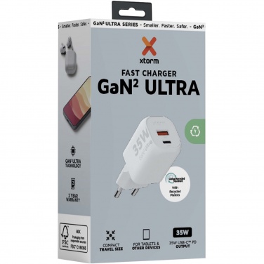 Logo trade promotional product photo of: Xtorm XEC035 GaN² Ultra 35W wall charger