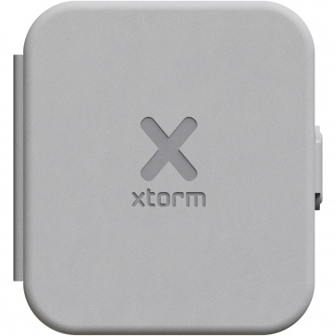 Logo trade business gifts image of: Xtorm XWF21 15W foldable 2-in-1 wireless travel charger