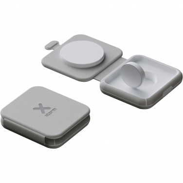 Logo trade promotional giveaway photo of: Xtorm XWF21 15W foldable 2-in-1 wireless travel charger