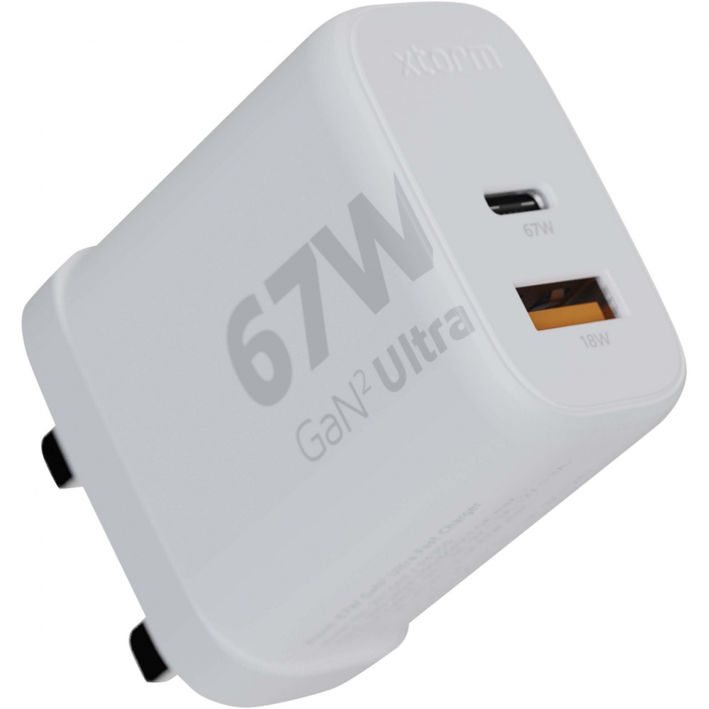 Logotrade advertising product image of: Xtorm XEC067G GaN² Ultra 67W wall charger - UK plug