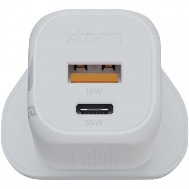 Logo trade corporate gifts picture of: Xtorm XEC035 GaN² Ultra 35W wall charger - UK plug