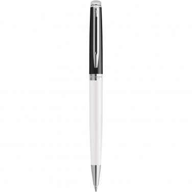Logotrade promotional merchandise photo of: Hemisphere colour blocking ballpoint pen with palladium trim