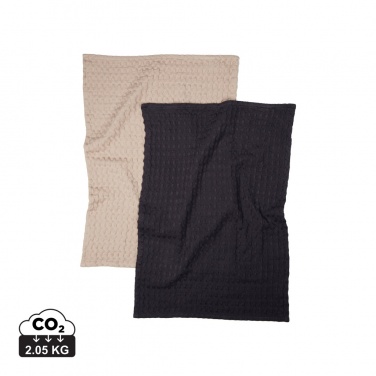 Logo trade promotional gifts picture of: VINGA Cromer waffle kitchen towel, 2 pcs