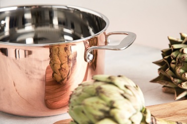 Logo trade corporate gifts image of: VINGA Baron copper saucepan