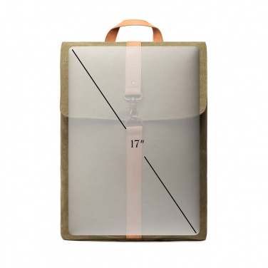 Logo trade corporate gifts image of: VINGA Bosler backpack GRS recycled canvas