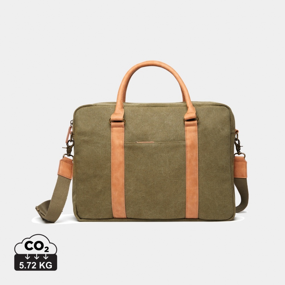 Logotrade advertising product image of: VINGA Bosler RCS recycled canvas computer bag
