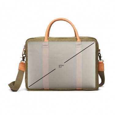 Logo trade promotional merchandise image of: VINGA Bosler RCS recycled canvas computer bag