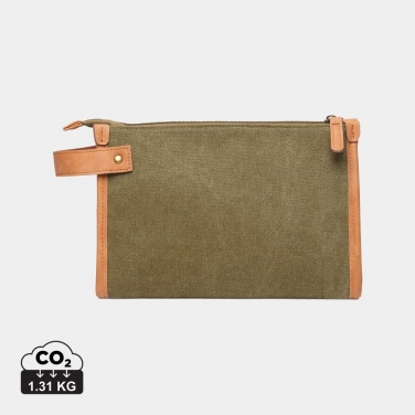 Logotrade promotional product picture of: VINGA Bosler GRS recycled canvas toiletry bag