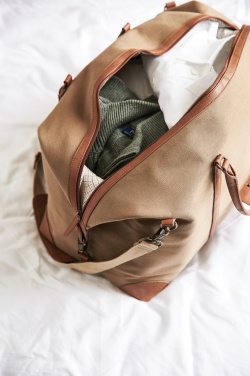 Logo trade promotional items image of: VINGA Sloane RCS RPET weekender bag