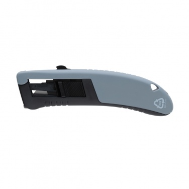 Logotrade promotional giveaway image of: RCS certified recycled plastic Auto retract safety knife