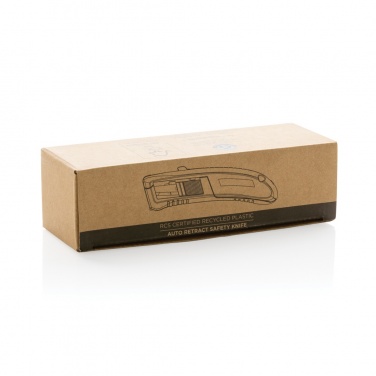 Logotrade corporate gifts photo of: RCS certified recycled plastic Auto retract safety knife