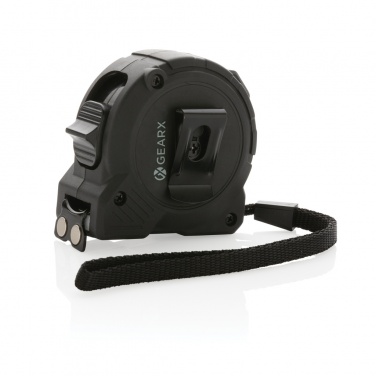 Logo trade promotional merchandise image of: Gear X 5M measuring Tape with slow/fast retract function