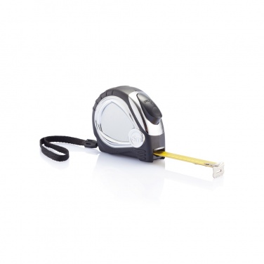Logotrade promotional giveaway picture of: Chrome plated auto stop tape measure