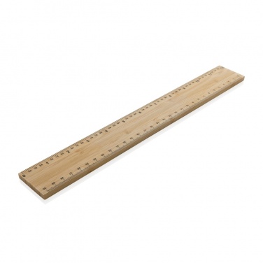 Logotrade promotional giveaway image of: Timberson extra thick 30cm double sided bamboo ruler