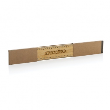 Logotrade corporate gift picture of: Timberson extra thick 30cm double sided bamboo ruler