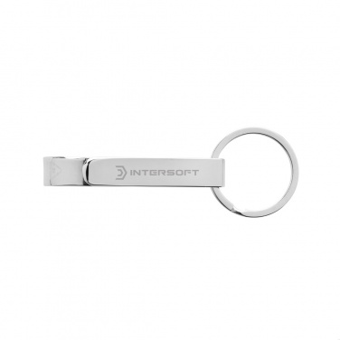 Logo trade promotional item photo of: RCS recycled zinc alloy bottle opener keychain