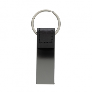 Logotrade corporate gifts photo of: Luxury PU keychain RCS recycled zinc alloy