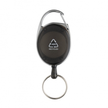 Logo trade advertising products picture of: RCS recycled ABS roller clip keychain