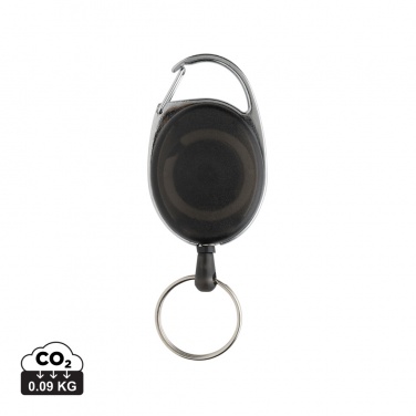 Logo trade advertising product photo of: RCS recycled ABS roller clip keychain
