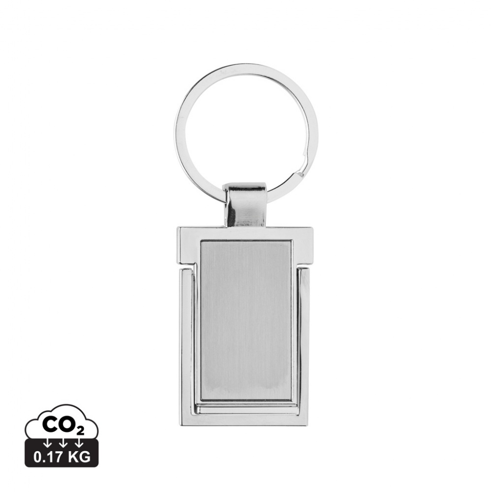 Logotrade business gifts photo of: RSC recycled zinc alloy phone stand keychain