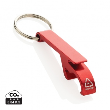Logotrade promotional product image of: RCS recycled aluminum bottle and can opener