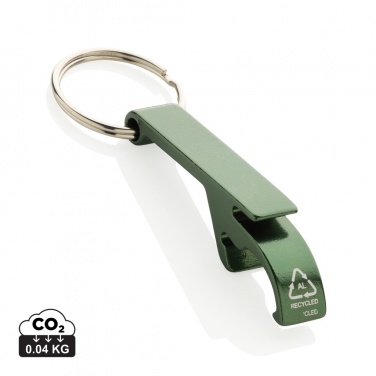 Logo trade promotional merchandise photo of: RCS recycled aluminum bottle and can opener