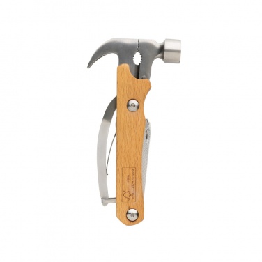 Logo trade advertising products image of: Wooden multi-tool hammer