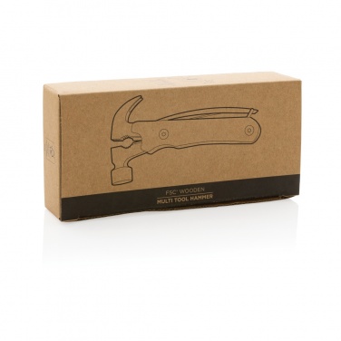 Logo trade promotional gifts picture of: Wooden multi-tool hammer