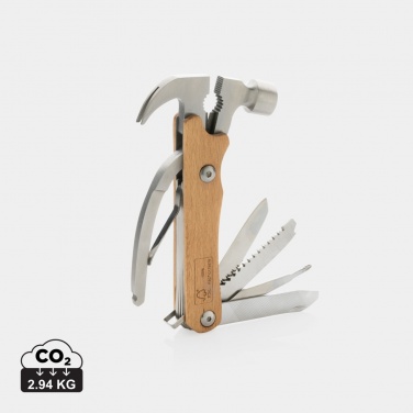 Logotrade promotional giveaway picture of: Wooden multi-tool hammer