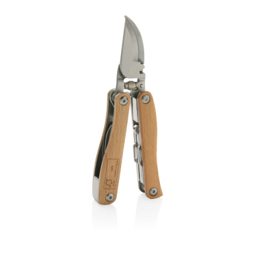 Logo trade promotional giveaways image of: Wooden garden multi-tool