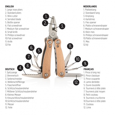 Logotrade corporate gift image of: Wood multitool mini