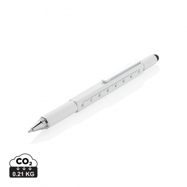 Logo trade promotional merchandise image of: 5-in-1 aluminium toolpen