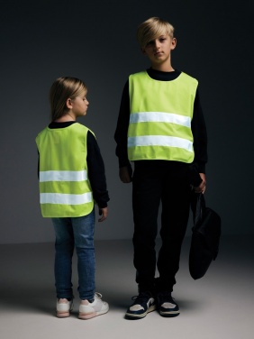 Logo trade promotional merchandise image of: GRS recycled PET high-visibility safety vest 3-6 years