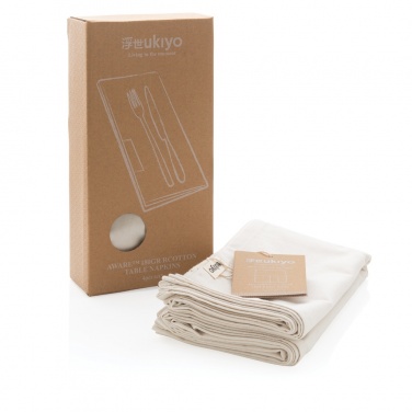 Logotrade advertising product picture of: Ukiyo Aware™ 180gr rcotton table napkins 4pcs set